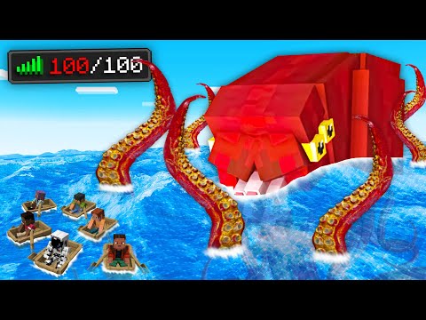 J'ai forcé 100 joueurs à survivre dans un Océan Réaliste...