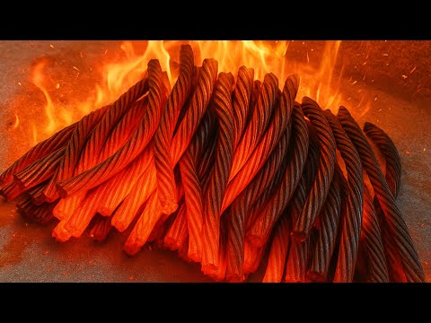 The Forbidden Damascus-Making a Knife from Steel Cable