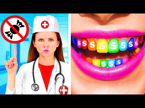 How To Sneak Candy From Dentist | Crazy Challenge by PaRaRa