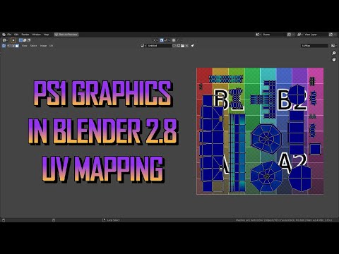 How to make PS1-Esque graphics with Blender 2.8 (UV mapping)