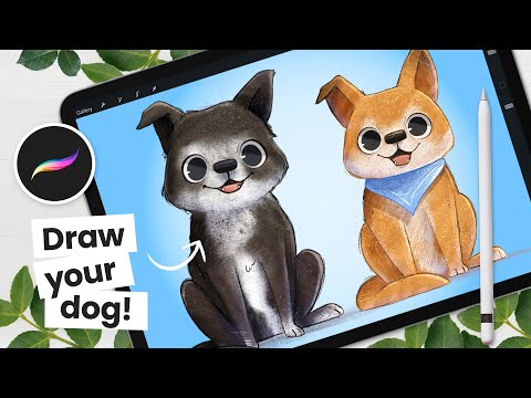 The Cutest Way To Draw A DOG • Procreate Tutorial