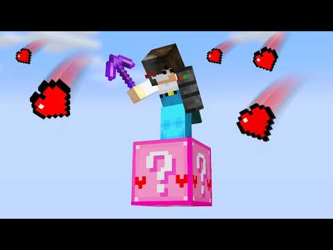 Minecraft, But It's On 1 Pink Lucky Block