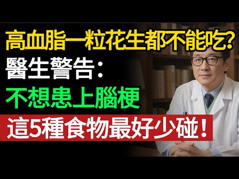 高血脂一粒花生都不能吃？醫生怒斥：大錯特錯！這 5 種食物才是「血管堵塞劑」，第 2 種你天天喝。