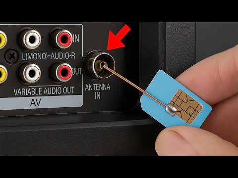 Put a SIM CARD Behind Your TV  into the TV and See what most Billions of people amazed😱 !!