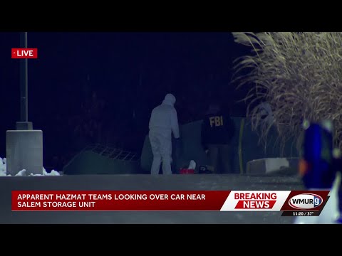 FBI Evidence Response Team seen examining car of  suspect in Brown University, MIT prof. shootings