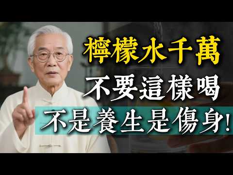 喜歡喝檸檬水的人，千萬不要這樣喝！醫師提醒4個誤區，小心養生變傷身。