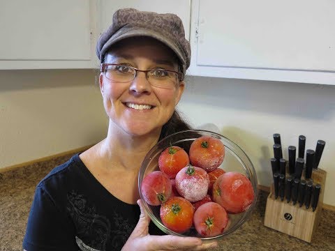 Processing Whole Frozen Tomatoes.  Yes, It Can Be Done!