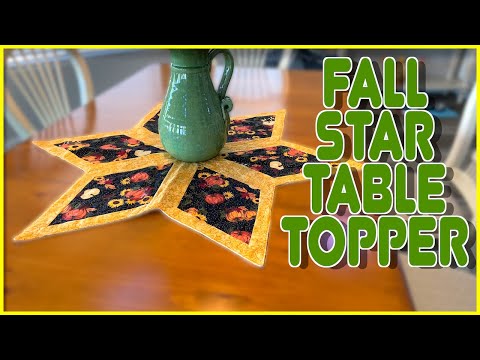 Fall Star Table Topper | The Sewing Room Channel