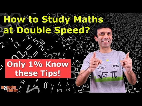 How to Study Maths at Double Speed