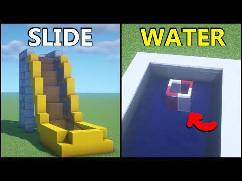 Minecraft: 15+ Water Park Build Hacks!