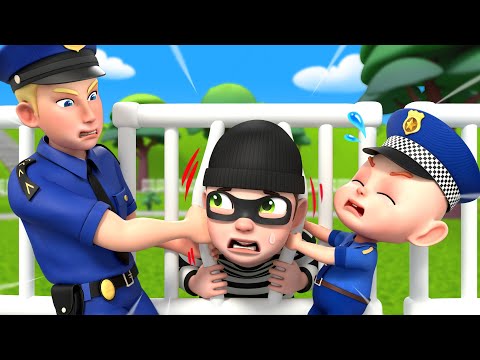 Catch the Thief | Police Officer Song 🚓👮‍♀️ | Fun Safety Story | Rosoo Nursery Rhymes