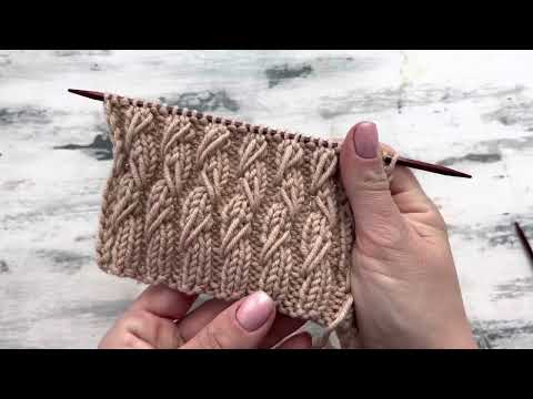 Классный и простой узор на основе резинки 2 на 2!