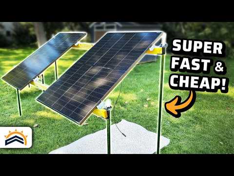 Building a Cheap and Fast Solar Panel Ground Mount