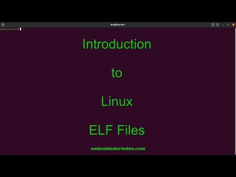 Introduction to the Linux ELF file.