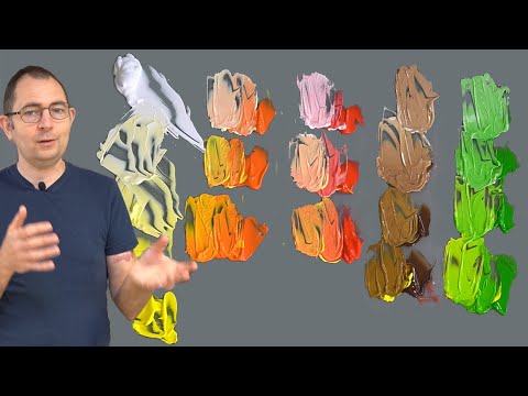 Lighten colors with white and or yellow with acrylics