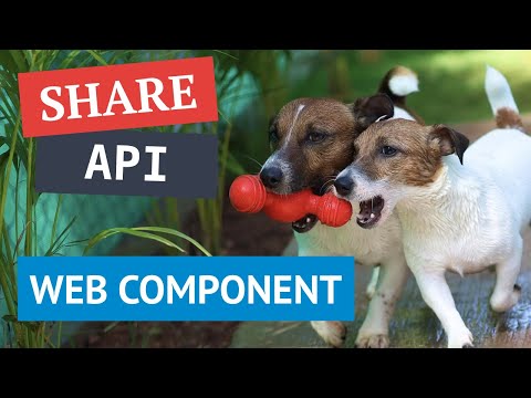 Can I build Web Component using the Web Share API!?!