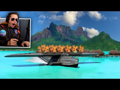 WORLD'S LARGEST FLYING BOAT - Microsoft Flight Simulator