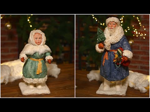 Дед Мороз и Снегурочка как из советского детства / С нуля из простых материалов!