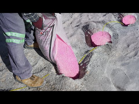 Genius Way They Blast Massive Rock Mining Site