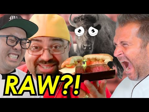 French Chef ENRAGED by BUFFALO Burger?!Pro Chef Reacts