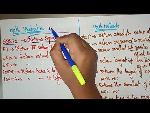 Javascript Objects | Math | Part-1/2 | WT | Web Technology | Lec-31 | Bhanu Priya