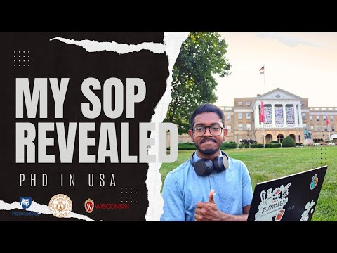 Statement of Purpose for PhD in USA - My SOP template