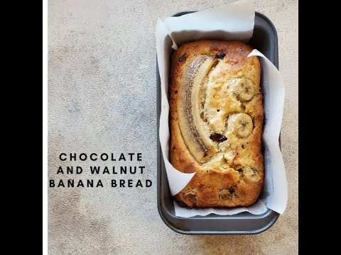 Chocolate and walnut banana bread.