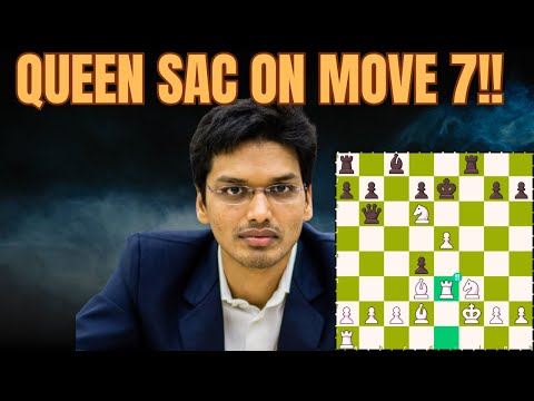 He Sacrificed his QUEEN on Move 7!