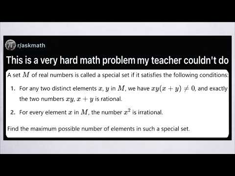a very hard 9th grade math problem