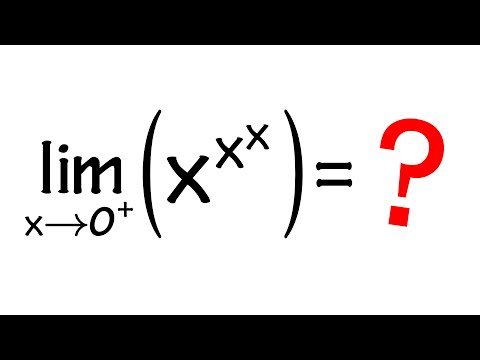 calculus limit of x^x^x as x goes to 0+