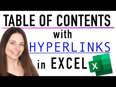 How to Create a Table of Contents with Hyperlinks in Excel