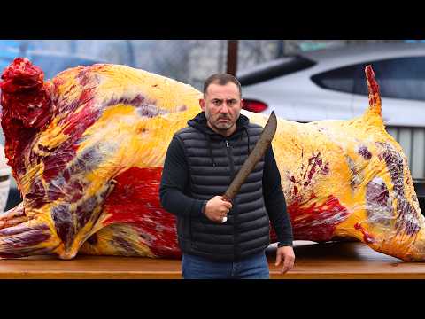 GRILLED BISON. BISON MEAT. BOILED, GRILLED.