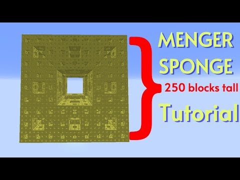 How to build a MASSIVE Menger Sponge in Minecraft
