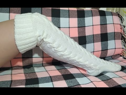 МК  1я часть. Чулки с косами. Спицы.