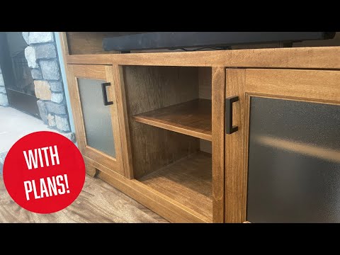 Building a TV Console for my In-Laws! | With Plans