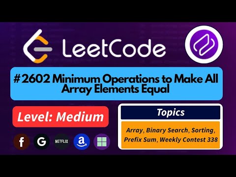 Minimum Operations to Make All Array Elements Equal | Optimal Median-Based Strategy