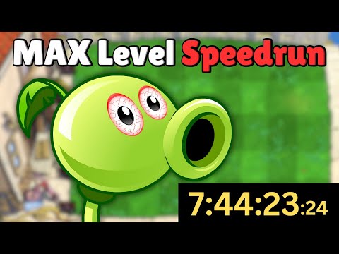 How Fast Can PvZ2 Be Beat With MAX Level Plants?