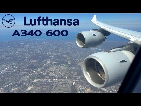 BUSINESS  🇩🇪 Frankfurt - New York JFK 🇺🇸  Lufthansa Airbus A340-600 [FULL FLIGHT REPORT] Rare A340 !