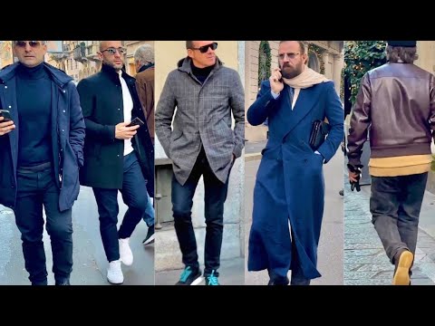 DECEMBER 2025 MILAN ❄️REAL ITALIAN GUYS ON STREET STYLE 🇮🇹ELEGANT WINTER MENSWEAR #gqstyle 