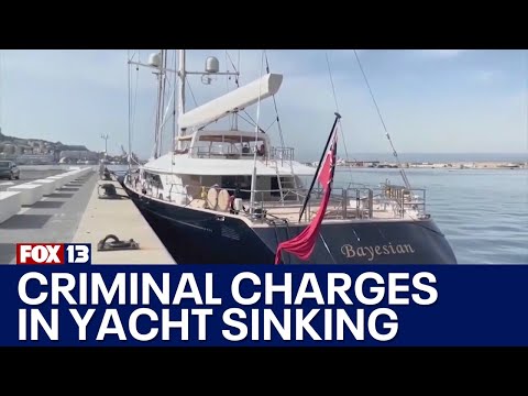 Criminal charges possible in sinking of superyacht | FOX 13 Seattle