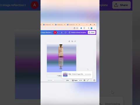 How I Made This Cool Reflection Effect in Minutes in Canva!