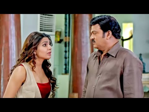 Sabke Samne Samantha Apne Papa Se Laad Rahi Hai l Son of Satyamurthy Movie Best Scene