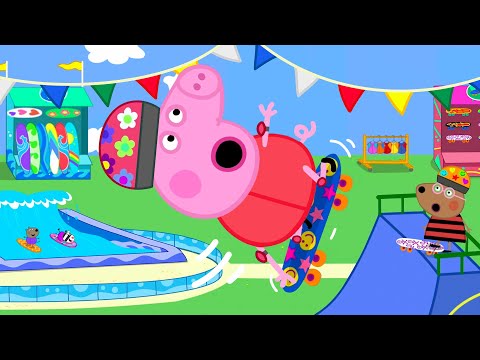 Peppa Pig Goes Extreme Skateboarding! 🐷 🛹 Adventures With Peppa Pig