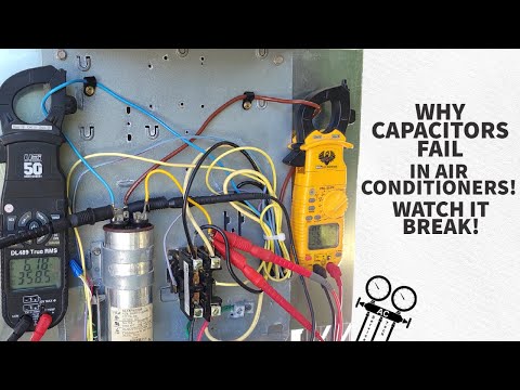 WHY CAPACITORS FAIL in Air Conditioners! Watch it Break!