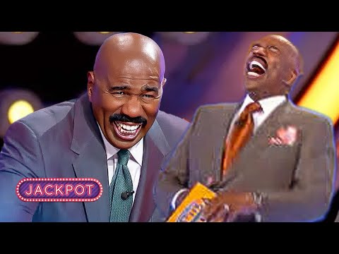An HOUR Of OUTSTANDING Family Feud USA Moments With STEVE HARVEY!