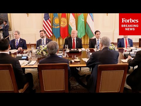 President Trump Holds Dinner For Officials From Central Asian Countries At The White House