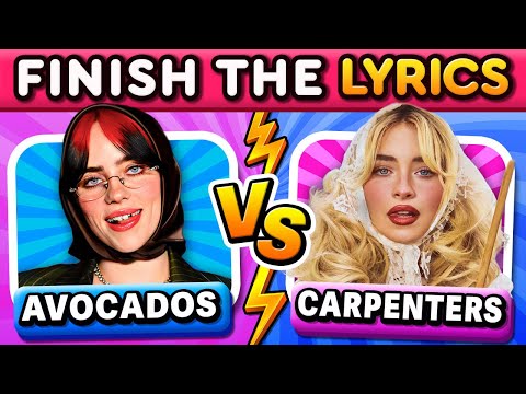 Finish The Lyrics Battle! 🎤 Billie Eilish vs Sabrina Carpenter (2025 Challenge)