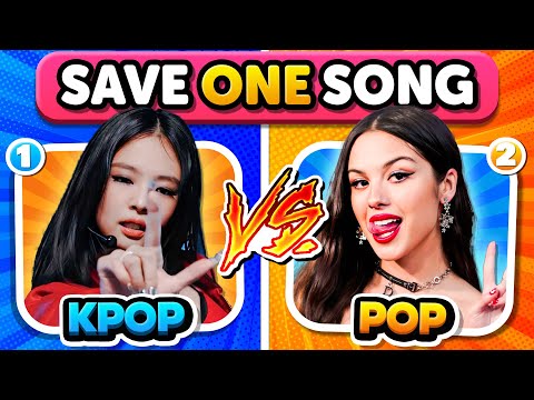KPOP VS POP❣️ Save One Drop One 🎵 MUSIC QUIZ 2025