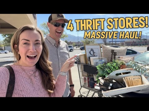 I Hit 4 Thrift Stores in ONE Day… Here’s What I Found! (Goodwill Thrift + DIY Flip)