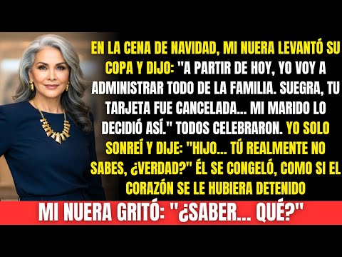 Mi nuera dijo que controlaría todo en la cena de Navidad. Yo sonreí: “Hijo… ¿tú no sabes?”